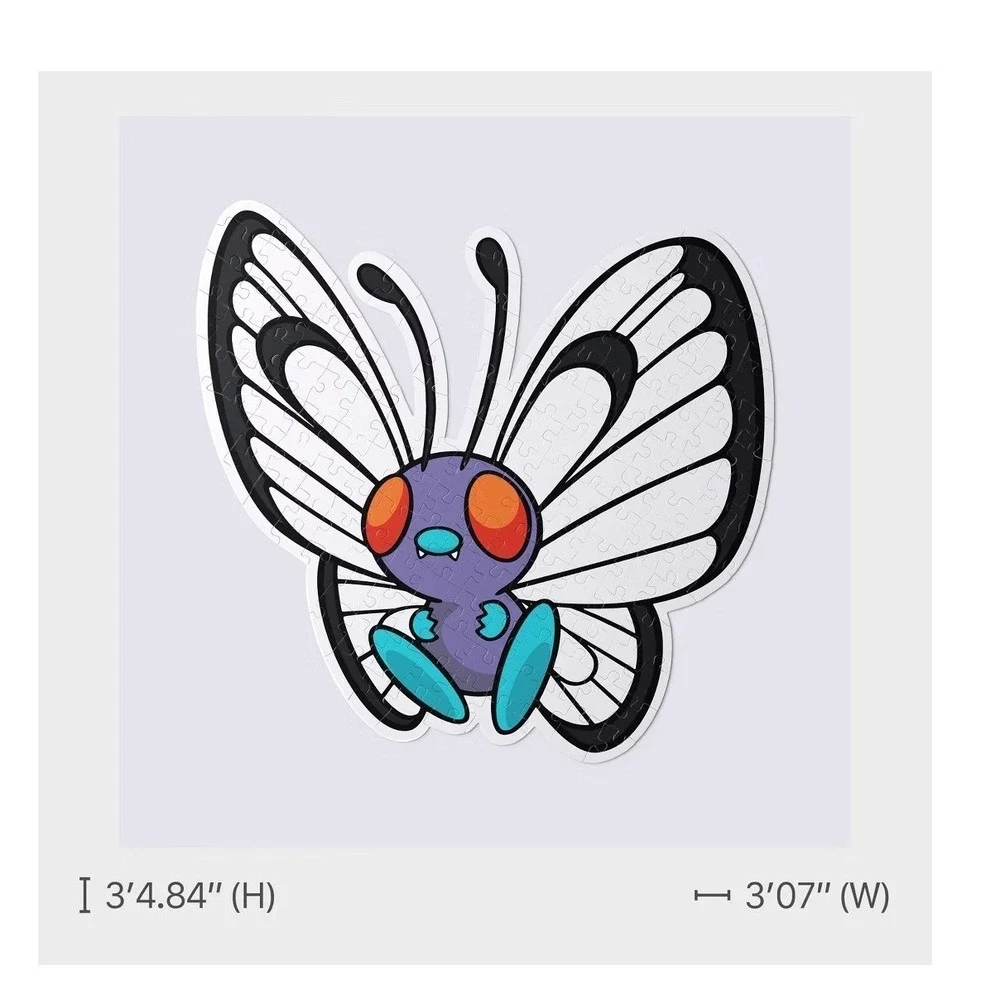 Pokemon Butterfree Jigsaw Puzzle Kids OS Purple New 151pc Target